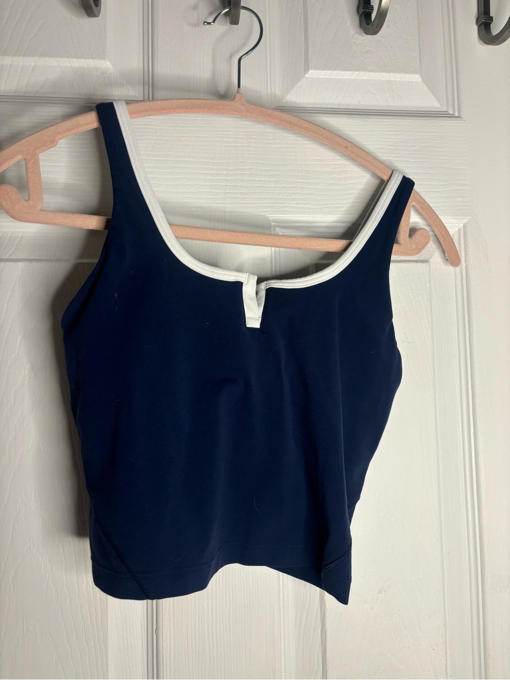 lululemon athletica Navy Tank with White Trim
